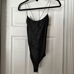 Forever 21 Faux Leather Cami Bodysuit